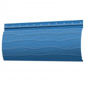 Сайдинг металлический (металлосайдинг) царьсайдинг Бревно Рубленое 4Д RAL5015 Небесно-голубой для фасада