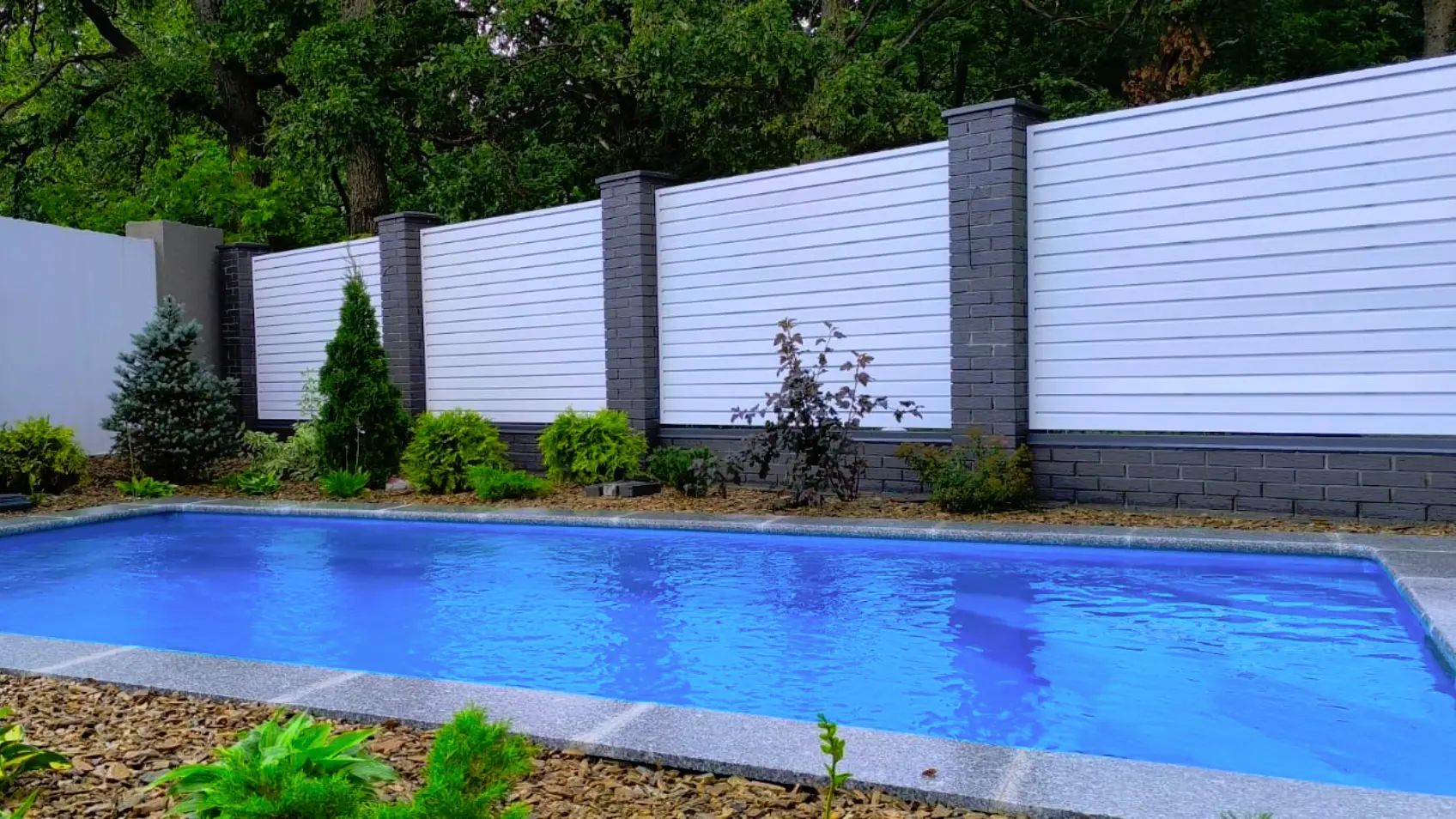 Фото 4 забор жалюзи Хай-Тек RAL9003 Белый двусторонний