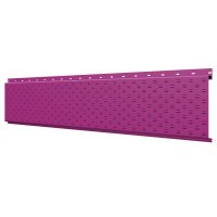 Линеарная потолочно-стеновая панель с ПЕРФОРАЦИЕЙ для вентиляции RAL4006 Пурпурный