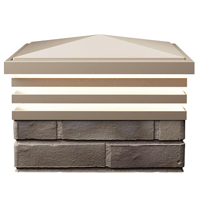 Колпак Бона на 1.5 кирпича Бежевый с подсветкой 1