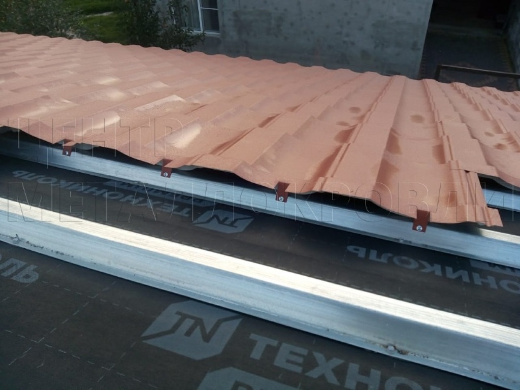 Металлочерепица Геркулес 8004 терракотовый Стальной Бархат от Центра Металлокровли в Нижнем Новгороде