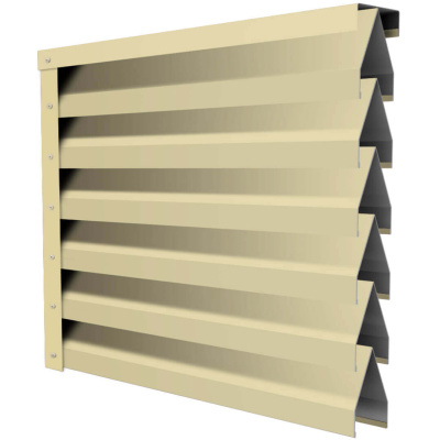 Ламель Реснички RAL1014 Бежевый двустороннего забора