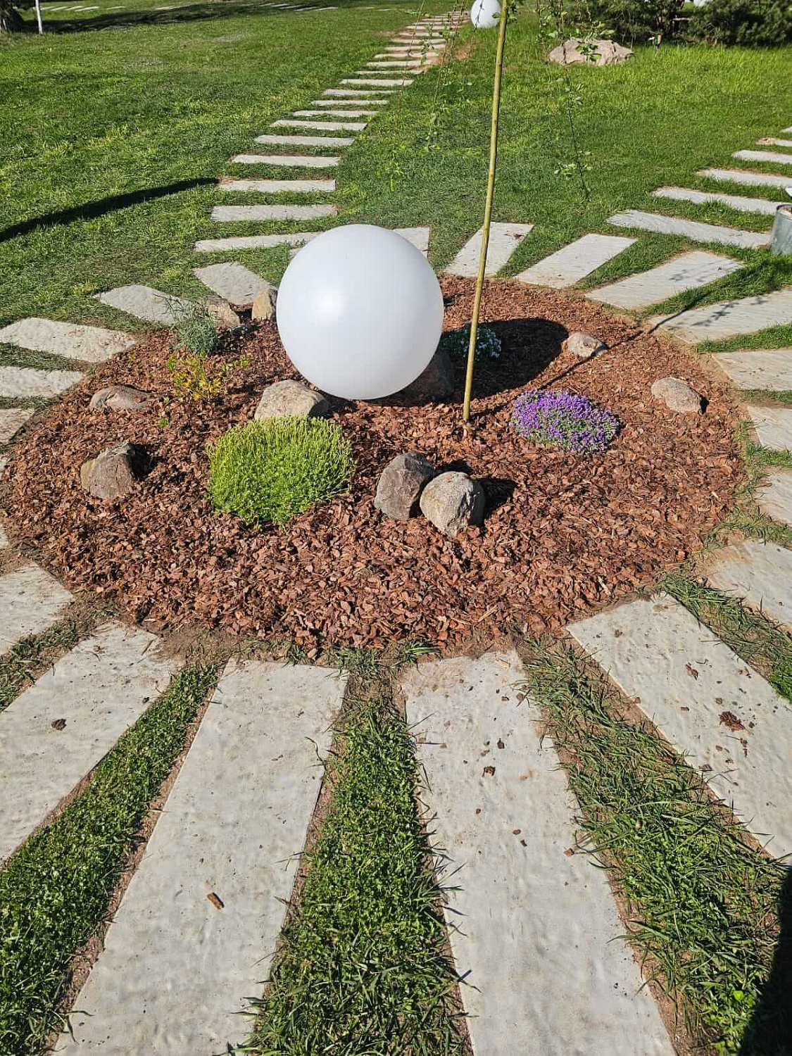 Шаговая плита STONE Светлая Галька